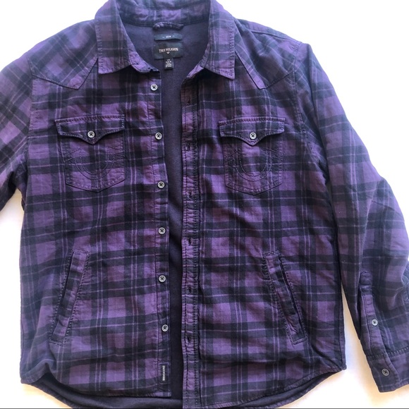 True Religion Other - Men's True Religion Plaid Western Shirt Jacket